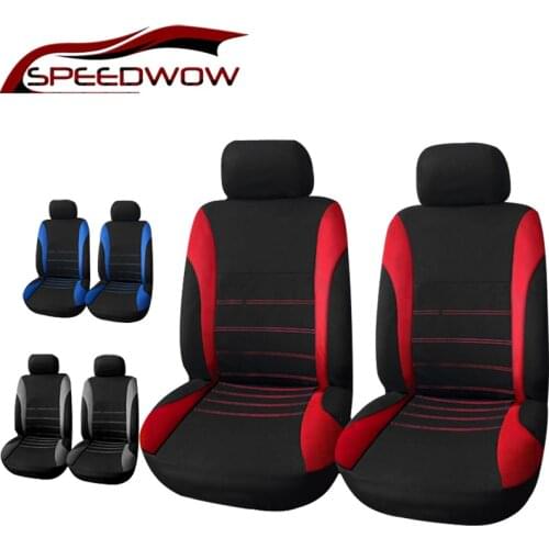 SPEEDWOW Universal 4PCS Car Seat Cover Advanced Seat Cover Front Seat Cover Seat Protection Pad Indoor Car Supplies