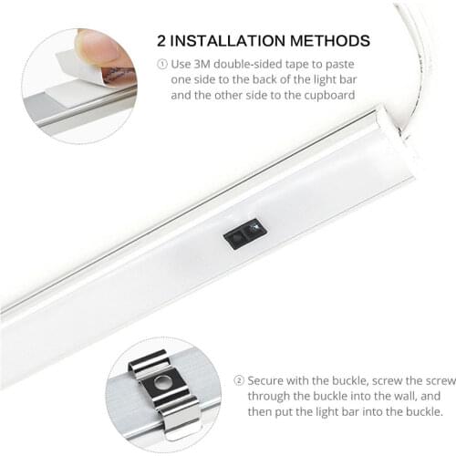 12V Powered Hand Sweep LED Kitchen Light Sensor Lamp High Brightness Backlight for Cabinet Wardrobes Drawer 5W 6W 7W 30/40/50 cm