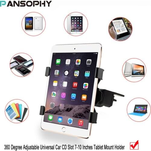 Universal 7.0 to 11 inch Car Auto CD Mount Holder Car Tablet PC Holder Stand for 7.9" iPad mini 2 3 4 iPad 9.7 2018 2018 soporte