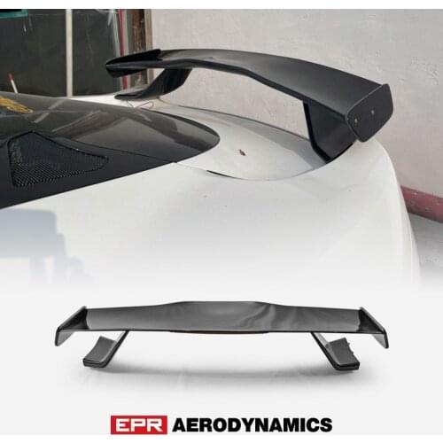 For Lotus Evora S 400 410 430 GT4 Type Rear Spoiler with Brake Lights Carbon Glossy Rear Wing Exterior Aero Body Kits