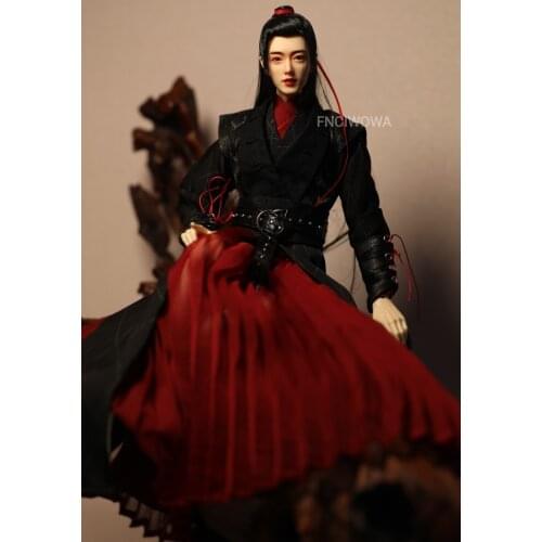 1/6 BJD Figure Doll Clothes The Untamed Wei Wuxian Xiao Zhan Black Set Custom Male bjd Chinese Costume Highend Art Collection
