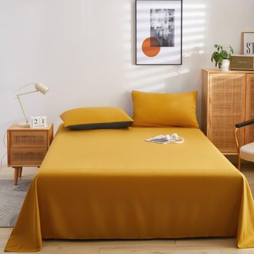 1 Piece Of 100% Polyester Fiber Solid Bed Sheet, Soft And Comfortable Fit Bed Sheet.（Without Pillowcase