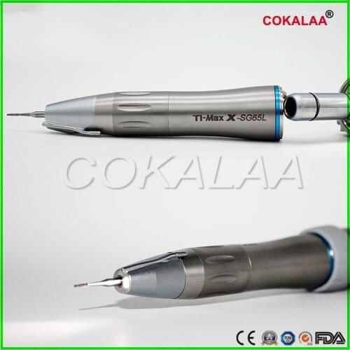1 pc Dental surgical Low Speed handpiece Ti-max SG65L/SG65 LED Fiber optic Straight Handpiece 1:1 with external irrigation