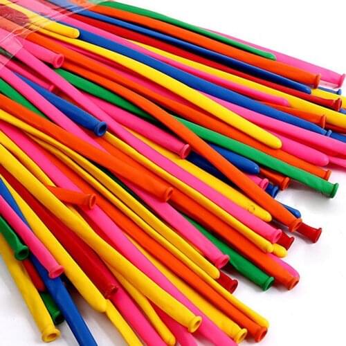 200pcs/bag 1.5g Latex Long Balloons Spiral Balloons Magic Air Ballooon Ballon For Modeling Birthday Wedding Party Decoration