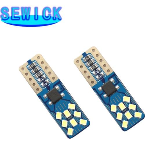 500PCS DC 12V Canbus W5W Car Light Clearance T10 2016 16SMD LED No error Bulbs trunk signal 194 White car led light