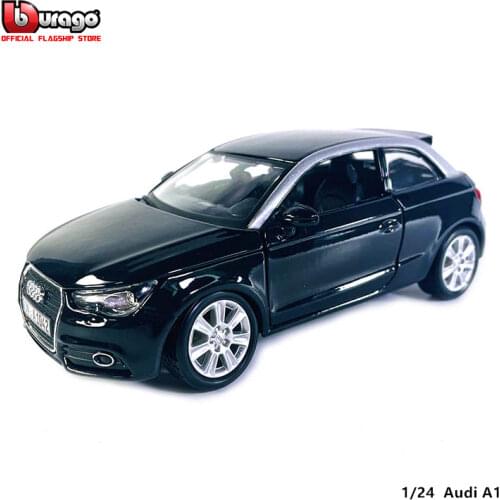 Bburago 1:24 Audi A1 alloy racing car Alloy Luxury Vehicle Diecast Pull Back Cars Model Toy Collection Gift
