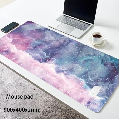 Large Marble Grain Soft Mouse Pad Office Computer Desk Mat Modern Table Game Keyboard Laptop Cushion Accessories