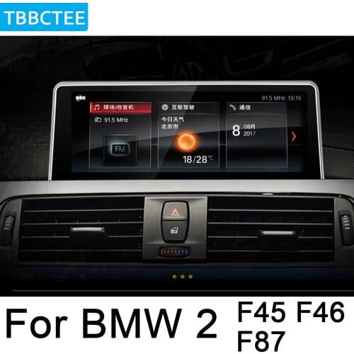 For BMW 2 Series F45 F46 F87 2018 2019 EVO Car Radio GPS Android Navigation AUX Stereo multimedia HD touch screen original