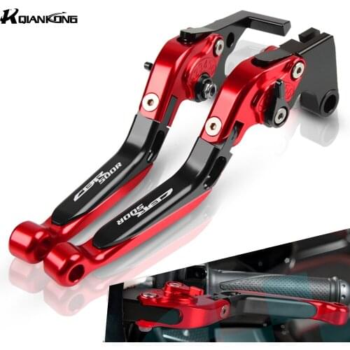 For Honda CBR500R 2013 2014 2015 2016 2017 2018 2019 Motorcycle Brake Levers Aliuminum Adjustable Brake Clutch Lever Handlebar