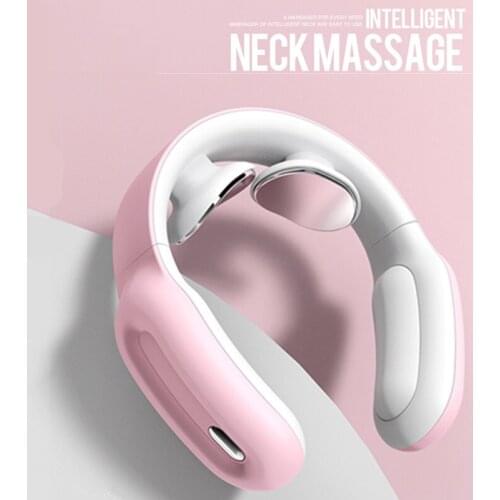 Electric Neck Massager Low Frequency Magnetic Therapy Pulse Portable Shoulder Pain Relief Relaxation Vertebra Physiotherapy