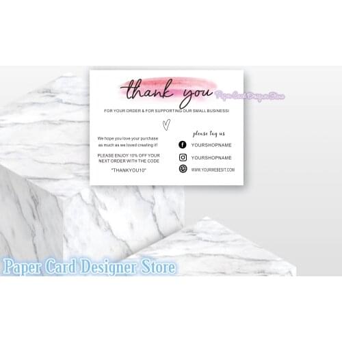 Custom Business Thank You Insert Cards Customer Thank You For Your Order Inserts Thank You Packaging Insert Thank You Parcel