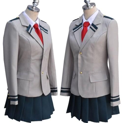 Anime My Hero Academia Midoriya Izuku Cosplay Costume High School Student Uniform Halloween Party Costume