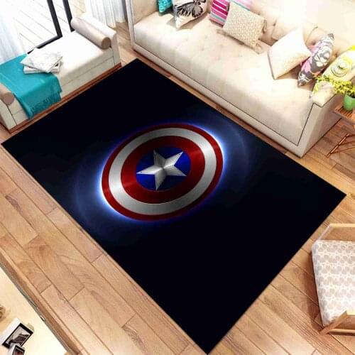 Captain America Rug For Living Room, Fan , Area Rug, Popular Rug, Personalized Gift, themed Rug, Home Decor,Rug, MA49