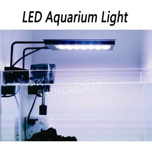 Micro Cylinder Light 18W Freshwater Seawater LED Aquarium Lights Timing/Dimming Aquatic Plant Lamp DC24V/1.0A 1PC
