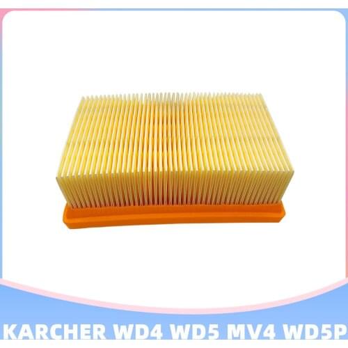 For KARCHER MV4 MV5 MV6 WD4 WD5 WD6 Home & Garden Multi-purpose Vacuum Cleaners Replacement Spare Parts Flat Pleated Filter