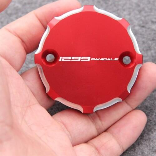 Motorcycle Front Brake Fluid Reservoir Cap Cover Clutch Tank Oil Cup Cover For Ducati 1299 Panigale /S 2015-2017