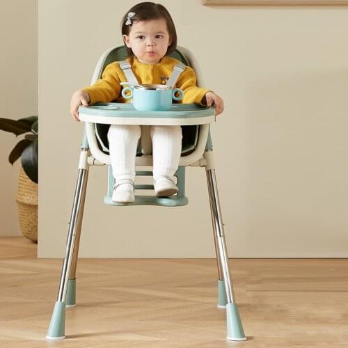 New design baby high chair 2 in 1 plastic feeding baby food chair multi-functional children high chair for drop shipping