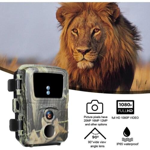 Hunting Camera Micro SD Card Up To3268 One Second Trigger 1080P 20MP 26 Infrared Lights 20M Night Vision Lighting Distance