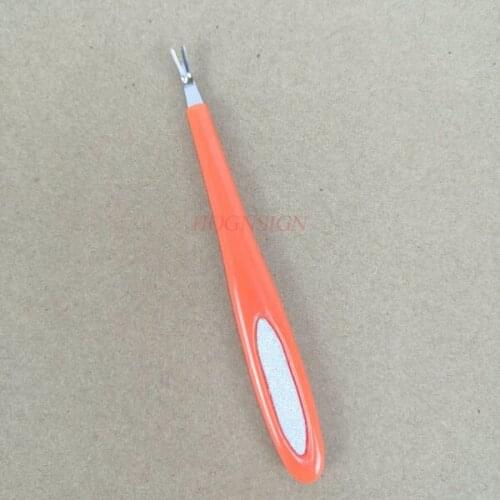 Exfoliate Dead Skin Knife Fork Cuticle Pusher Finger Cut Dead Shovel Dead Skin Repair Nail Tools Dedicated Azure Sale