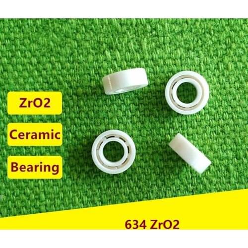 4pcs/10pcs 634 ZrO2 full Ceramic bearing 4x16x5mm Miniature mini Zirconia Ceramic deep groove ball bearings 4*16*5mm
