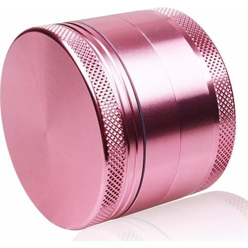 Pink Color Girl Love 4levels Aluminium Herb Grinder Weed Tobacco Smoke Portable 50mm for Hookah Shisha Glass Pipe Water Pipe
