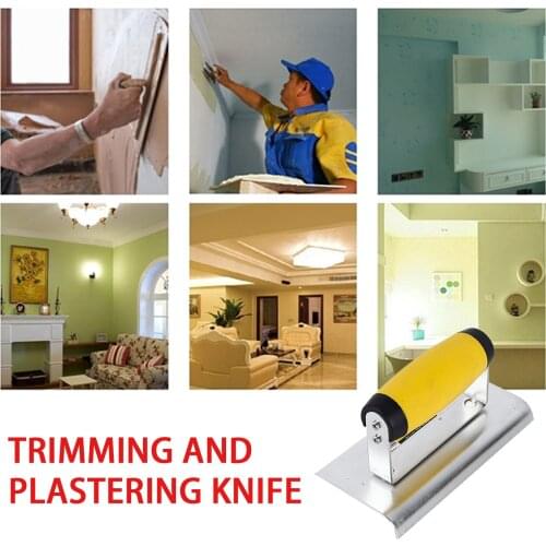 Stainless Steel Plastering Trowel Concrete Trowel Portable Construction Tools Concrete Trowel Set Wall Plastering Tools