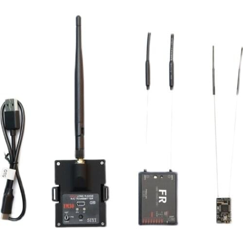 SIYI FM30 2.4G 30KM Long Range RC Transmitter UART SBUS PPM RF Module with FR FR Mini OTA Receiver for RC FPV Drone Airplanes