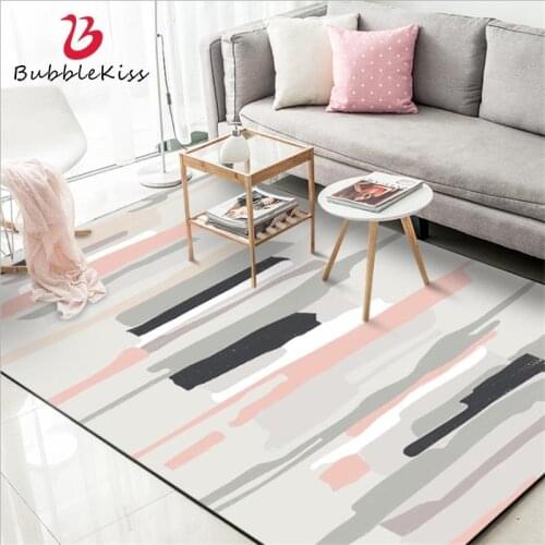 Nordic Style Pink Abstract Watercolor Geometric Rug Carpets For Living Room Carpet Kids Room Bedroom Rugs Floor Mats