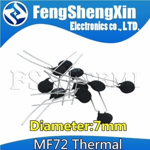 10pcs MF72 Thermal Resistor 7mm 3D-7 3R 5D-7 5R 8D-7 8R 10D-7 10R 12D-7 12R 16D-7 16R 22D-7 22R 33D-7 33R 50D-7 50R