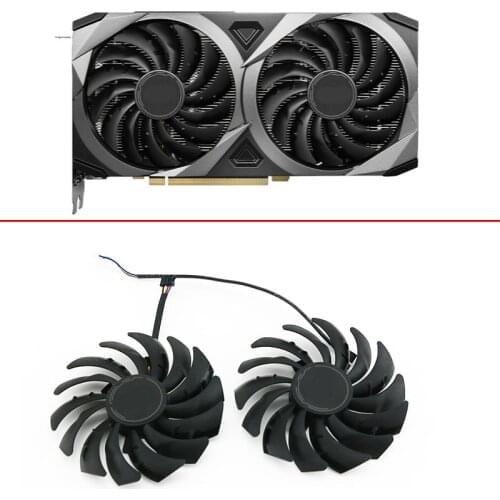 2pcs 95MM DC12V 4PIN PLD10010S12HH RTX3060 GPU FAN For MSI GeForce RTX 3070 VENTUS 2X3060 3060Ti VENTUS 2X OC Graphics Card Fans