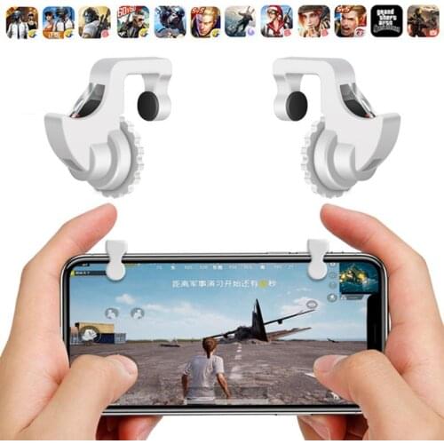 1Pair Gaming Trigger Smart Phone Games Shooter Controller Fire Button Handle For PUBG/Rules Of Survival/Knives Out L1R1