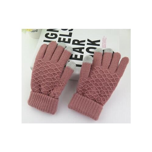 100pairs/lot korean style faux cashmere gloves lady knitted wrist gloves solid casual gloves