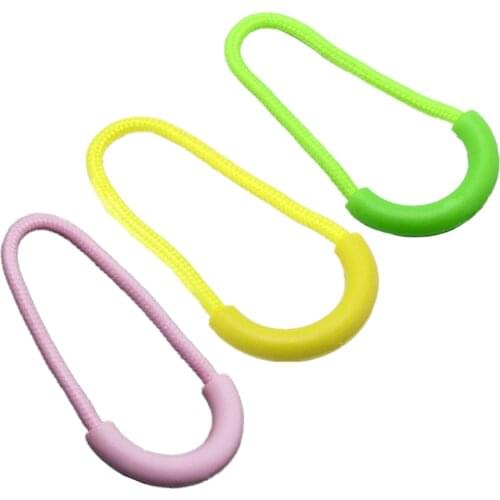 6Pcs Travel Bag Suitcase Clothes Tent Backpack Zipper Pull Puller End Fit Rope Tag Fixer Zip Cord