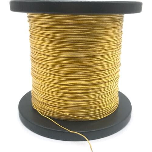 7N single crystal copper silver plated then gold plated 19core*0.08 50meters