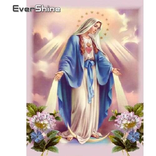 Evershine Diamond Painting Religion Full Drill Square 5D DIY Diamond Mosaic Cross Stitch Kit Embroidery Rhinestone Beads Picture
