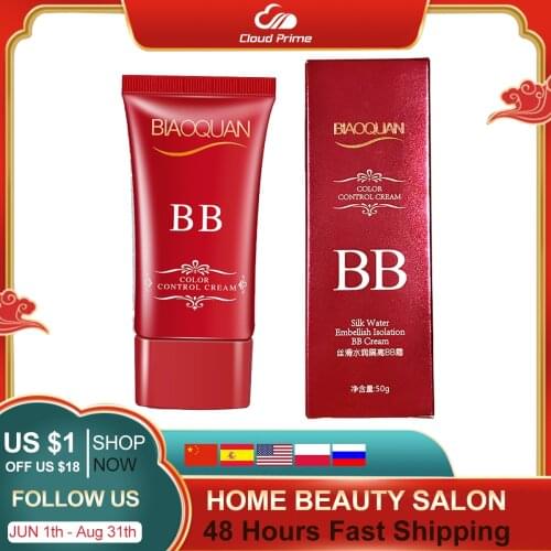 BB Cream Concealer Natural Whitening Cream Waterproof Liquid Foundation Adjusts To Skin Tone Conceals Imperfections BB Cream