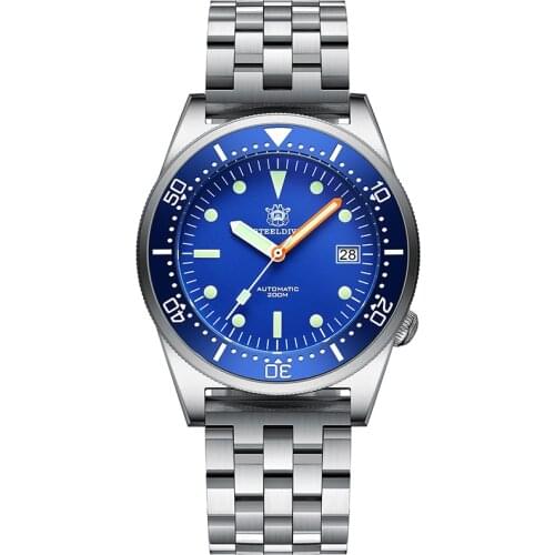 Steeldive SD1979 200M Dive Watch Men NH35 Automatic Mechanical Wrist Watches Ceramic Bezel Sapphire Crystal Steel Bracelet New