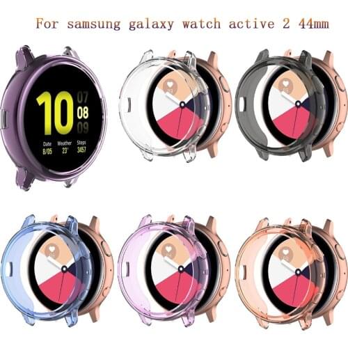 TPU Case For Samsung galaxy watch active 2 44mm Protective cases transparent protective shell TPU soft Silicone Protection cases