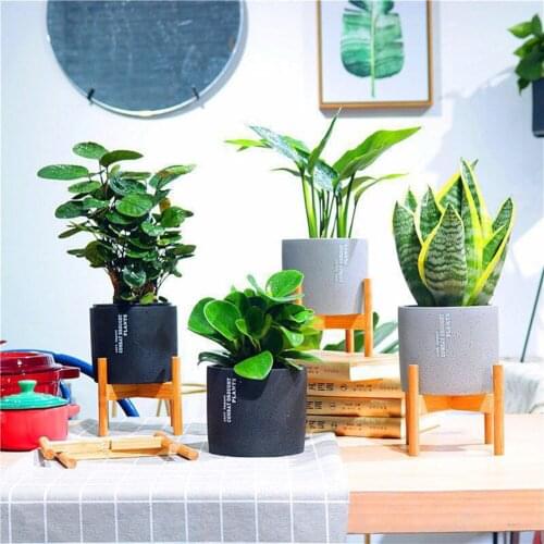 Wooden Flower Pot Holder Planter Pot Tray Strong Free Standing Bonsai Holder Home Balcony Garden Display Plant Stand Shelf