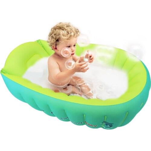 Baby Inflatable Bathtub Portable Bathtub Infant Toddler Non Slip Bathing Tub Mat Bathtub Newborn Bathroom Products with Air Pump