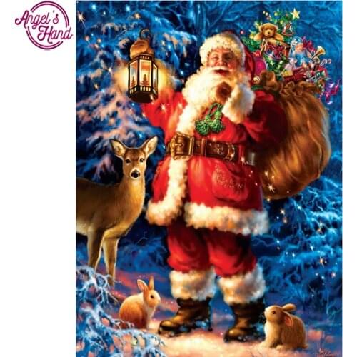 5d diy diamond embroidery Christmas gift diamond painting Cross Stitch Santa Claus full square Rhinestone mosaic home decoration