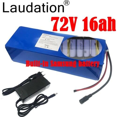 Laudation 72V16ah 40ah Battery Pack Built-in Samsung Battery For 1000W High Power Motor 84V Electric Bicycle Scooter With BMS