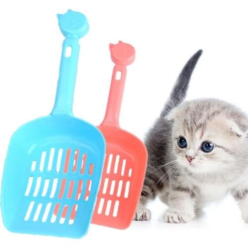 Cat Litter Shovel Pet Cleanning Tool Plastic Scoop Cat Sand Cleaning Products Colorfull Pet Leaning Shovel Drop Shipping