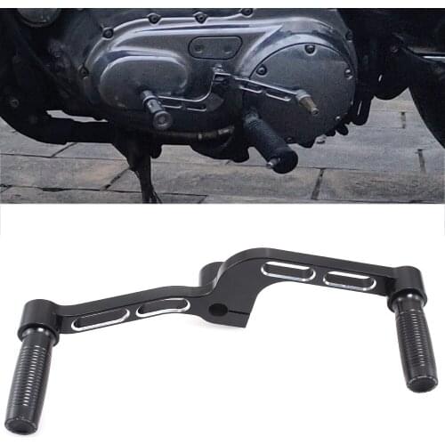 Motorcycle Aluminum Heel Toe Shift Lever & shifter pegs Black Footrest Shift Linkage For Harley Sportster XL883 XL1200