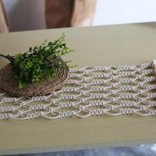 Nordic Style Tabletop Hand-woven Bedding Wall Decoration, Living Room Table Mat, Kitchen Wedding Decoration Table Runner