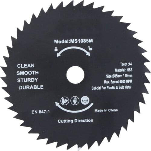 Newest 1PC 85mm 72T HSS Mini Circular Saw Blade Cutting Disc Wheel For Wood Metal Working Tools Hot Sale LUBAN