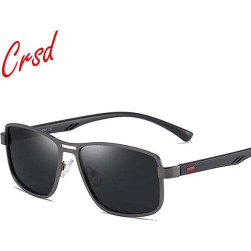 CRSD 2020 UV400 Luxury Brand Polarized Sunglasses Mens Driving Shades Male Business Sun Glasses Classic Vintage Driving Eyewear