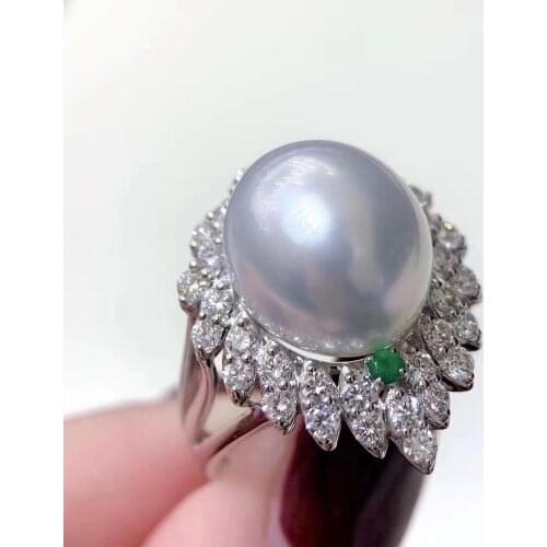 New 925 Sterling Silver Ring Finger Ring Base Settings Adjustable Ring Findings Jewelry Parts Fittings Accessories for Pearls