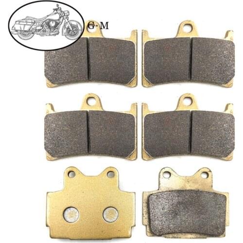 Motorcycle Front / Rear Brake Pads For YAMAHA RI-Z (250cc/3XC) 1990 1991 1992 FZR250R (3LN)