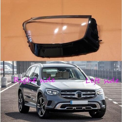 Car Headlight Lens For Mercedes Benz GLC W253 2019 2020 Headlamp Cover Car Replacement Front Auto Shell Cover